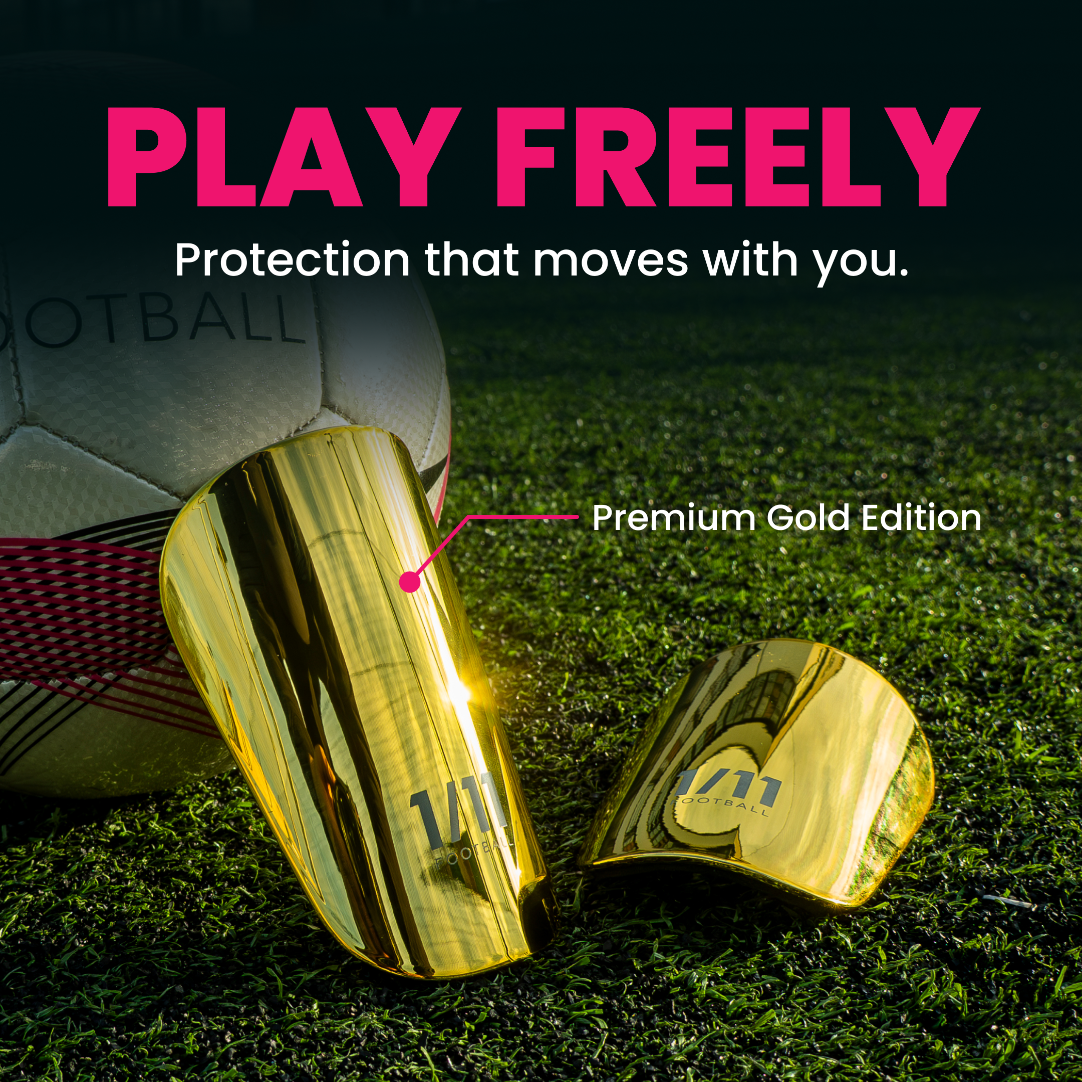 Gold Shin Pads - Protection That Moves With You