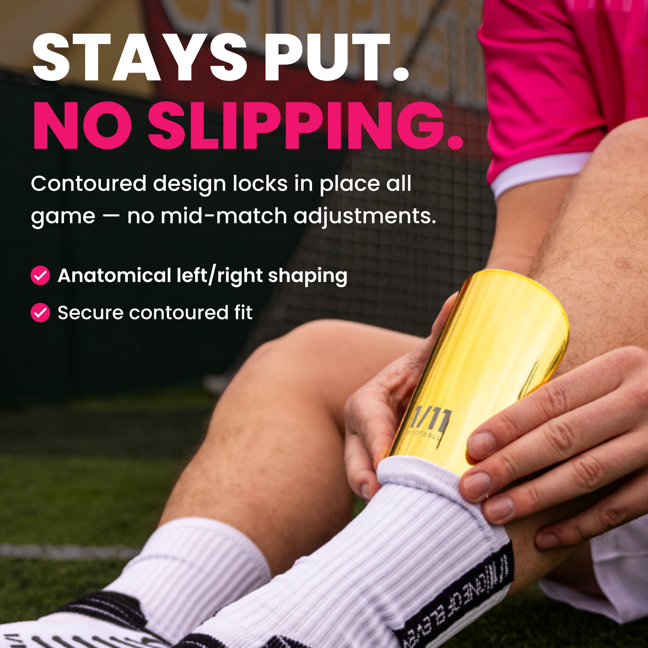 Gold Shin Pads - Protection That Moves With You