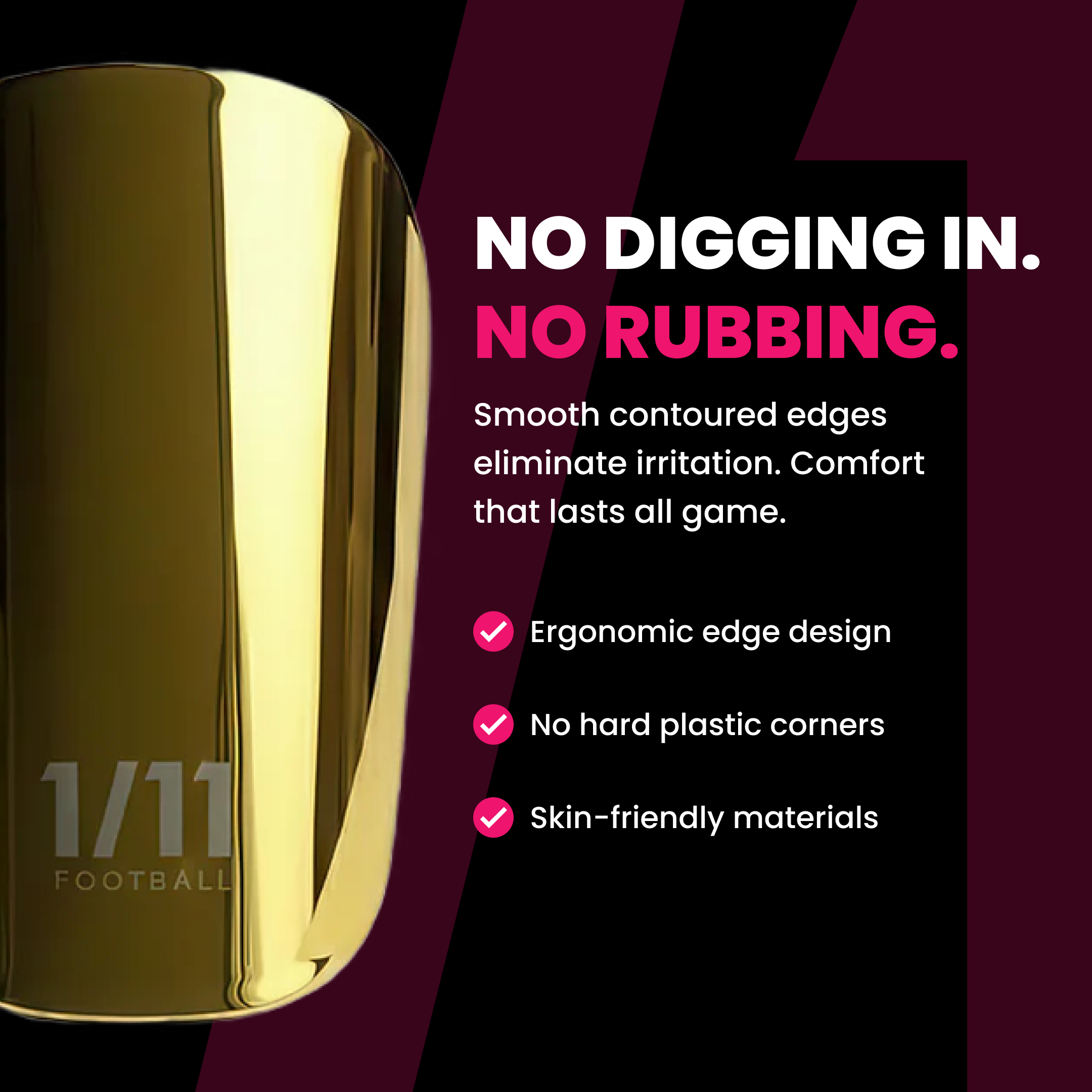 Gold Shin Pads - Protection That Moves With You