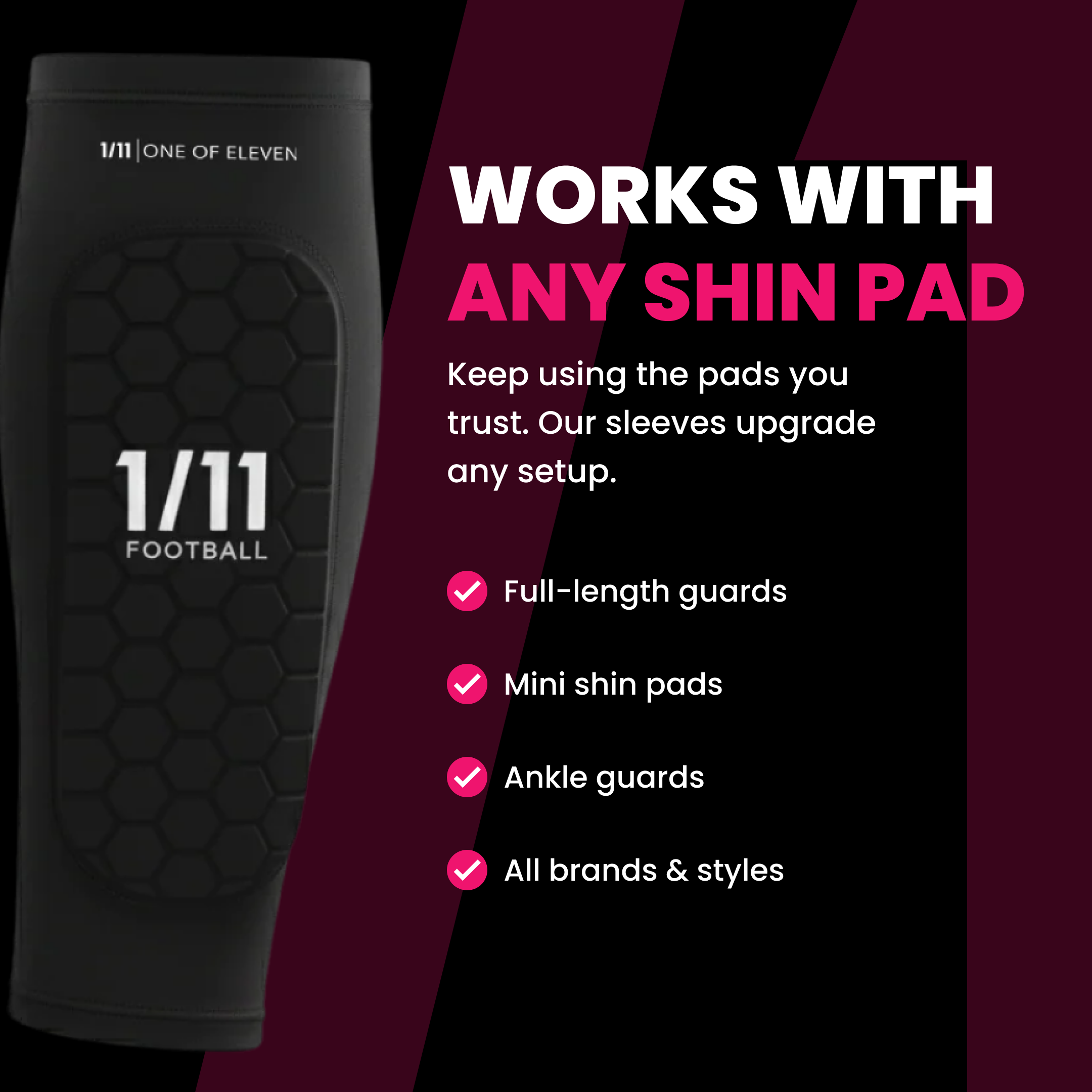 Shin Pad Sleeves - Lock In. Play On
